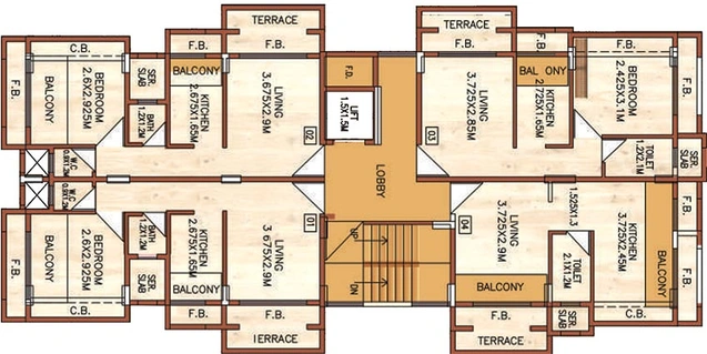 Floor Plan of Vaastu Prathamesh in Ulwe, Navi Mumbai - Image 259031