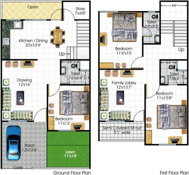 3 BHK House/Villa in Bhojpal Shri Radha Krishna Residency in Hoshangabad Road, Bhopal - Image 843674
