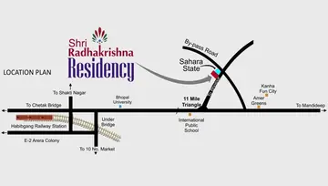 Location of Bhojpal Shri Radha Krishna Residency - Image 247397