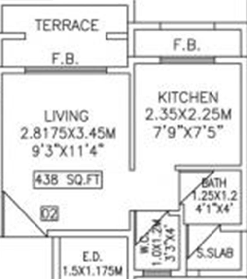 1 RK Studio Apartment in Vaastu Tejas Omkar in Ulwe, Navi Mumbai - Image 843592