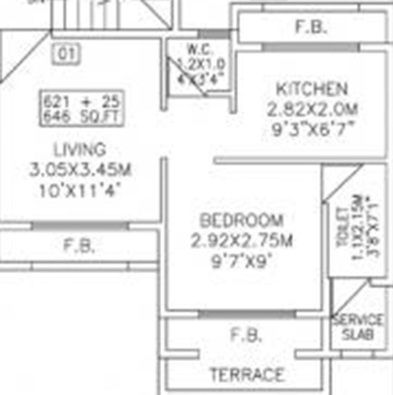 1 BHK Flat in Vaastu Tejas Siddharth in Ulwe, Navi Mumbai - Image 843798