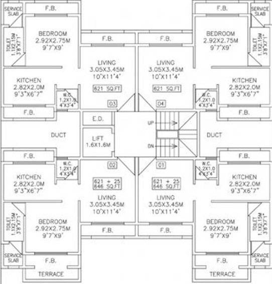 Floor Plan of Vaastu Tejas Siddharth in Ulwe, Navi Mumbai - Image 259343