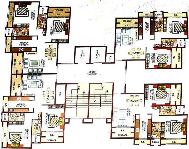 Floor Plan of Vaastu Sai in Ulwe, Navi Mumbai - Image 259038