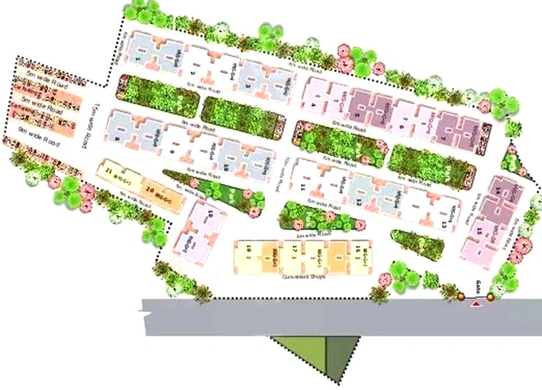 Master Plan of Soumya Parklands in Awadhpuri, Bhopal - Image 249506