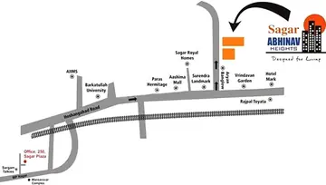 Location of Agrawal Sagar Abhinav Heights - Image 247206