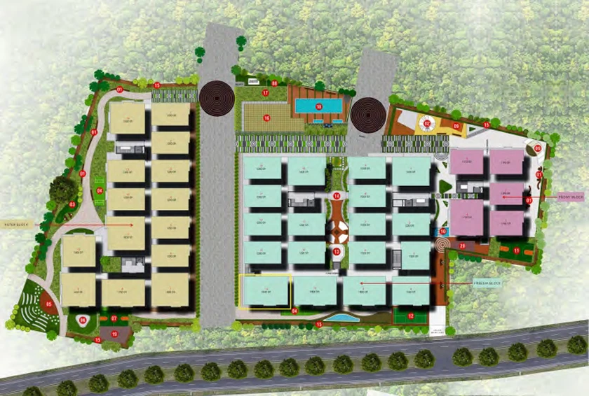 Master Plan of Sunyuga Vista in Kompally, Hyderabad - Image 126948