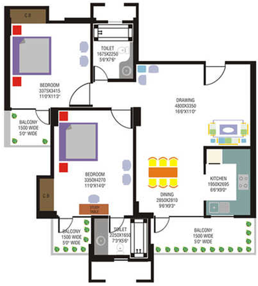 2 BHK Flat in Arihant Altura in Indirapuram, Ghaziabad - Image 835803