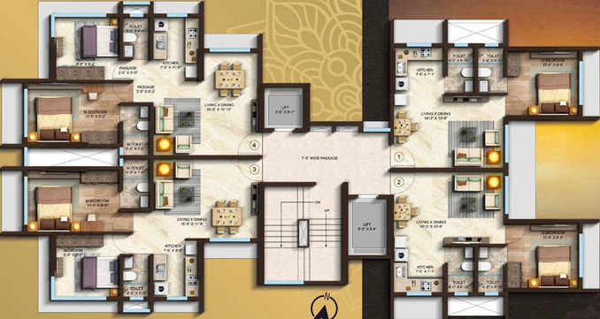Floor Plan of V3 Shiv Parbat in Dahisar East, Mumbai - Image 34048