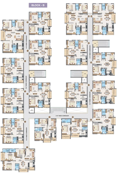 Floor Plan of Svadha Suja Elysian in Pragathi Nagar, Hyderabad - Image 125535