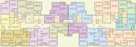 Floor Plan of Fortune Township in Barasat, Kolkata - Image 252077