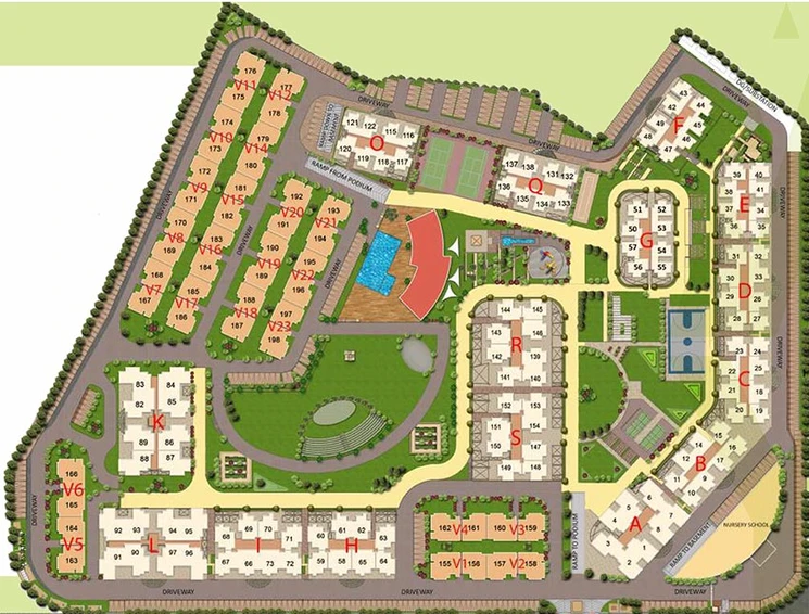 Master Plan of Gaurs 16th Parkview in Yamuna Expressway, Greater Noida - Image 231797