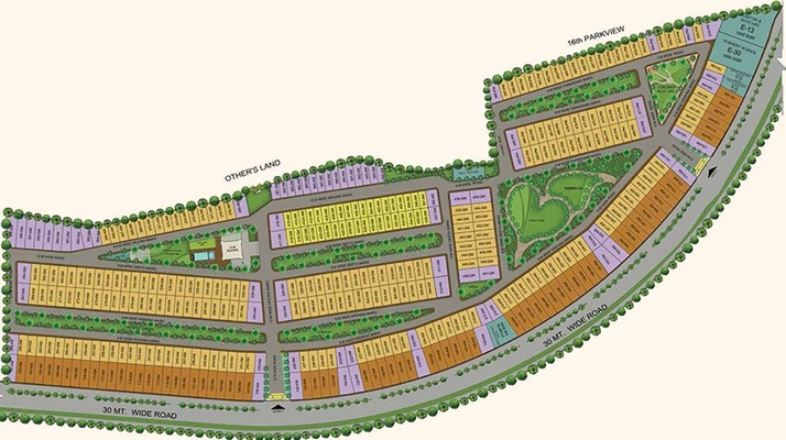 Master Plan of Gaurs Krishn Villas in Yamuna Expressway, Greater Noida - Image 231821