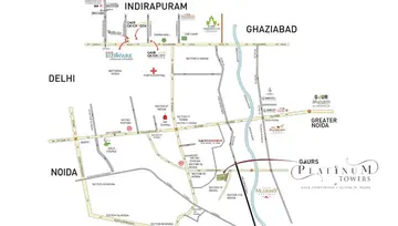 Location of Gaur Platinum Towers - Image 233787