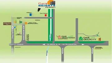 Location of Gaur Heights - Image 231655