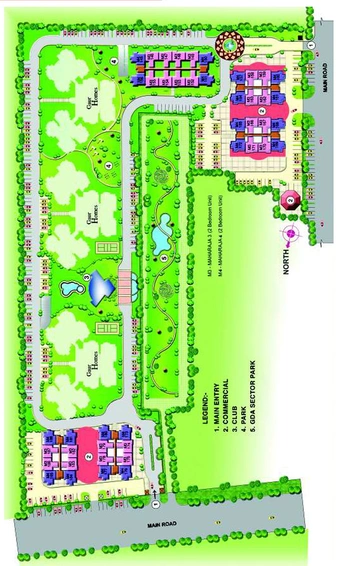Master Plan of Gaur Homes Elegante in Govindpuram, Ghaziabad - Image 231665