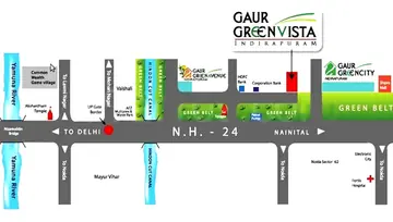 Location of Gaur Green City - Image 233450