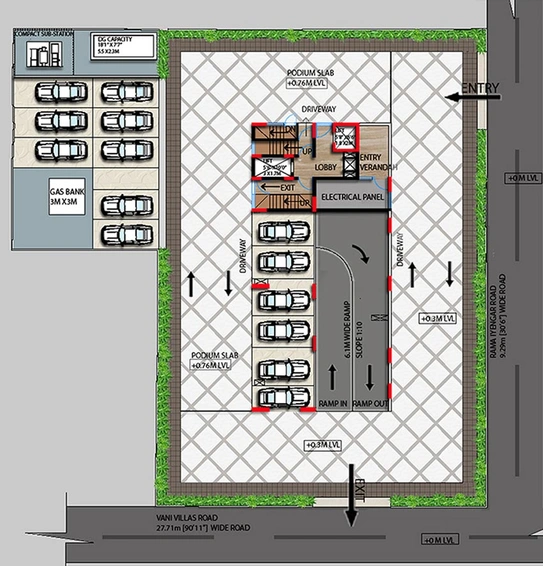 Master Plan of Shravanee Vista Gardenia in Basavanagudi, Bangalore - Image 125572