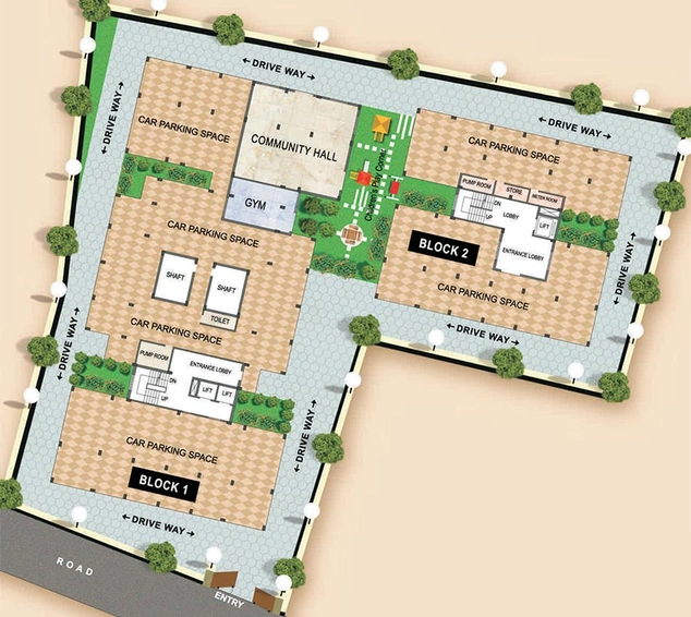 Master Plan of Gurukul Grande in New Town, Kolkata - Image 261616