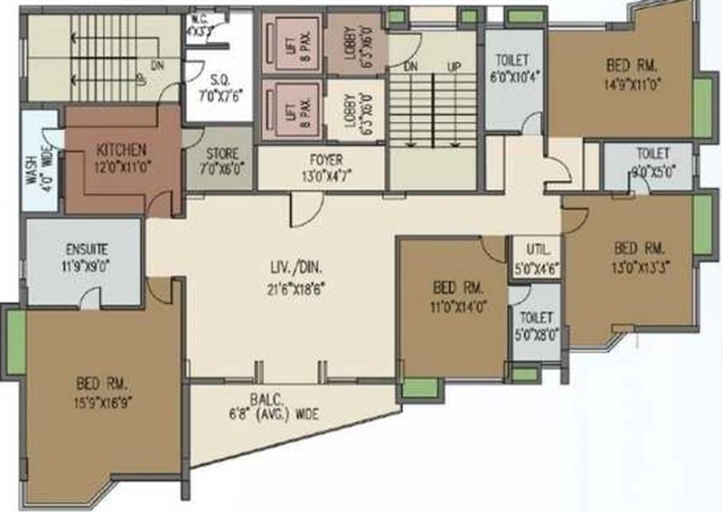 4 BHK Flat in Gurukul Grandeur in Ballygunge, Kolkata - Image 849776
