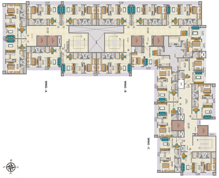 Floor Plan of Vardhan Heights in Chembur East, Mumbai - Image 34076
