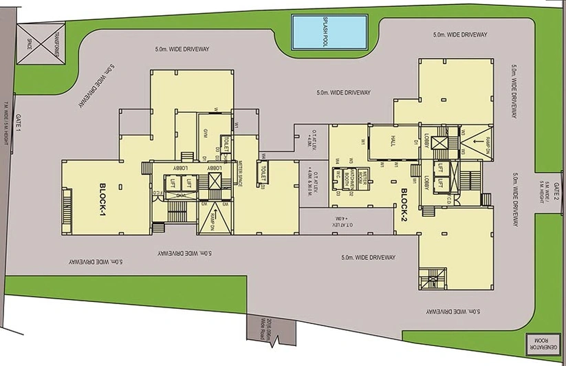 Master Plan of Eden Sky Terraces in Nayabad, Kolkata - Image 261521