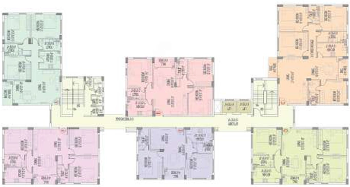 Floor Plan of Rajat Boulevard in Tangra, Kolkata - Image 256812
