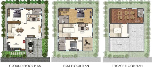 3 BHK House/Villa in APR Praveens Grandio in Bachupally, Hyderabad - Image 792688