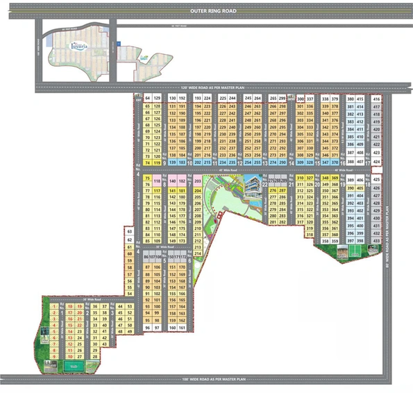 Master Plan of APR Praveens Grandio in Bachupally, Hyderabad - Image 125590