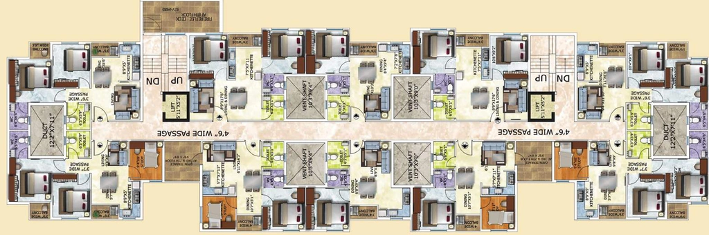 Floor Plan of Jain Dream World City in Joka, Kolkata - Image 257276