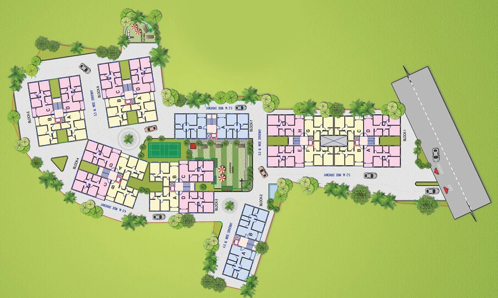 Master Plan of Jain Dream Pratham in Madhyamgram, Kolkata - Image 257187
