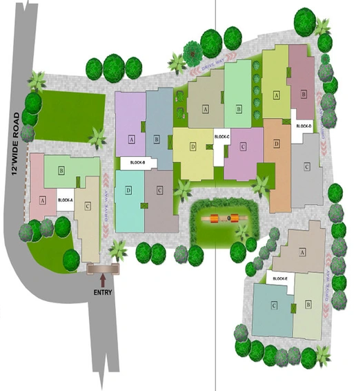 Master Plan of GM Meena Wood Residency in Rajarhat, Kolkata - Image 257155