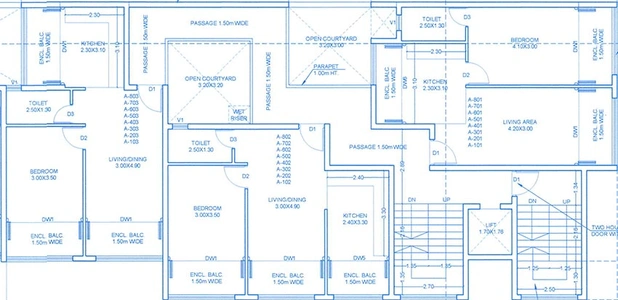 Floor Plan of Rajdeep Sanskar Society in Margao, Goa - Image 238742