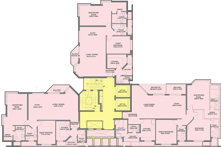 Floor Plan of Jaypee Star Court in Jaypee Greens, Greater Noida - Image 231918