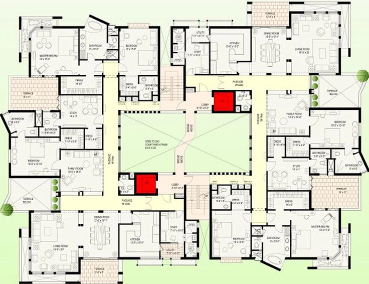 Floor Plan of Jaypee Greens Earth in Jaypee Greens, Greater Noida - Image 231872