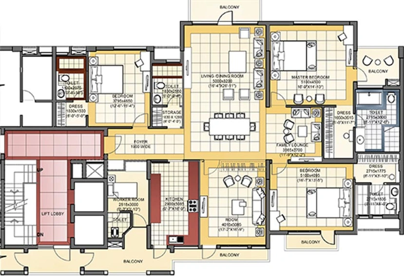 3 BHK Flat in Jaypee Ashok Residences in Jaypee Greens, Greater Noida - Image 836298