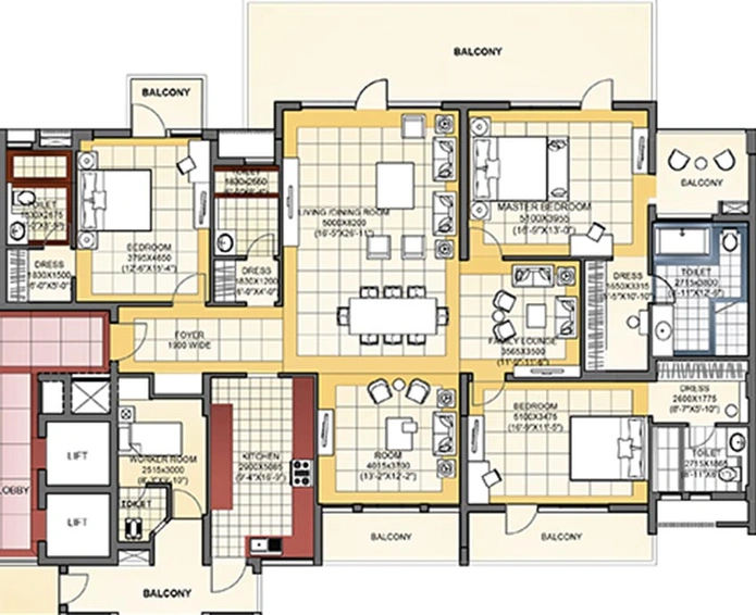 3 BHK Flat in Jaypee Ashok Residences in Jaypee Greens, Greater Noida - Image 836299