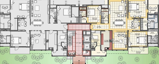 Floor Plan of Jaypee Ashok Residences in Jaypee Greens, Greater Noida - Image 232572