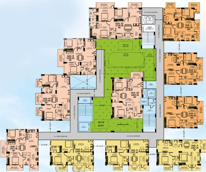 Floor Plan of Asrithas Jewels County in Patancheru, Hyderabad - Image 125736