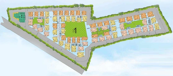 Master Plan of Asrithas Jewels County in Patancheru, Hyderabad - Image 125737