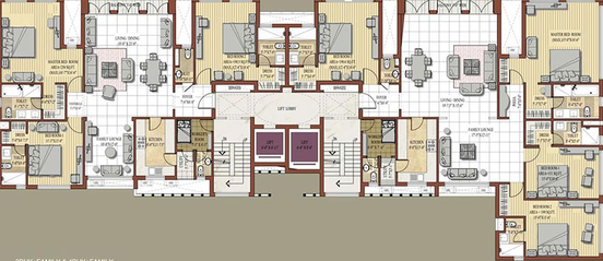 Floor Plan of Jaypee Knights Court in Sector 128, Noida - Image 233830