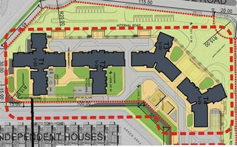 Master Plan of Jaypee Kristal Court in Sector 128, Noida - Image 233849