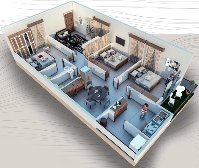 3 BHK Flat in MVV Orion in Kommadi, Visakhapatnam - Image 846702