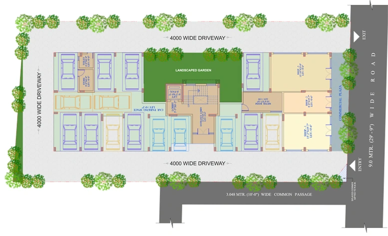 Master Plan of Adonis Ahona in Panchpota, Kolkata - Image 256885