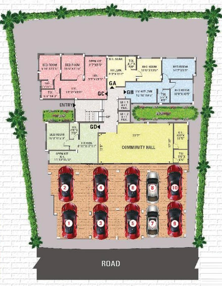 Master Plan of Kochar Sapphire in Madhyamgram, Kolkata - Image 257335