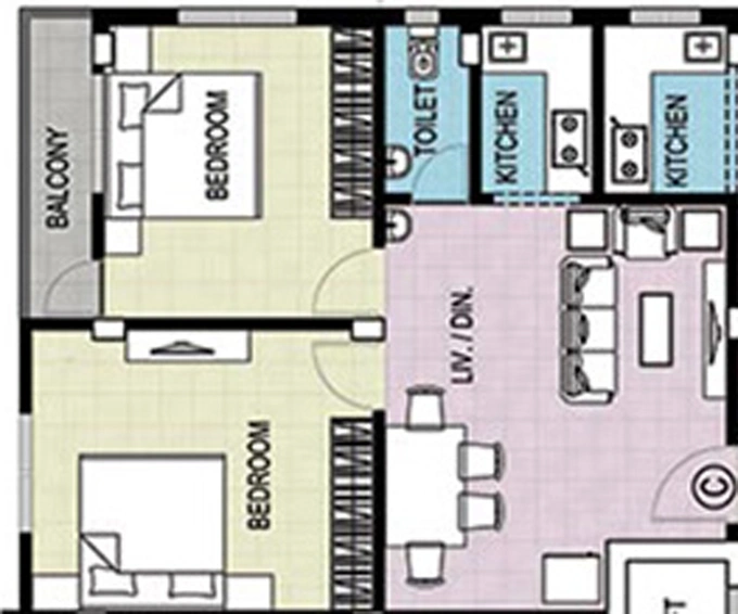 2 BHK Flat in Kochar Residency in Barrackpore, Kolkata - Image 848139