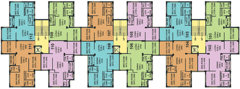 Floor Plan of Mayfair Greenwoods in Narendrapur, Kolkata - Image 257359