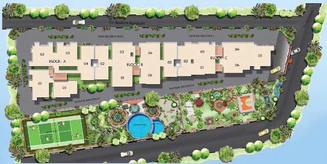 Master Plan of Mahaveer Willet in Whitefield, Bangalore - Image 127699