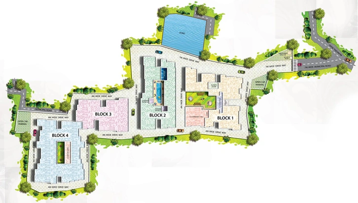 Master Plan of Skyline Sunny Crest in Garia, Kolkata - Image 257606