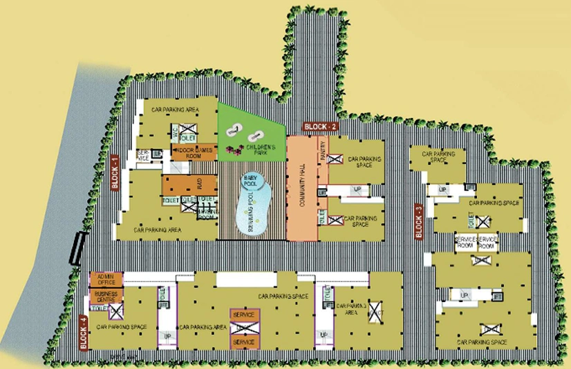 Master Plan of Skyline Sunny in Garia, Kolkata - Image 257579