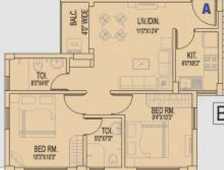 2 BHK Flat in Atri Green Residency in Sonarpur, Kolkata - Image 848025